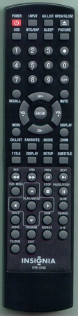 INSIGNIA TV-5620-68 HTR-274D Genuine OEM original Remote