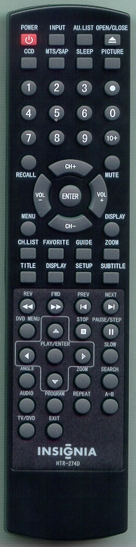 INSIGNIA TV-5620-68 HTR-274D Refurbished Genuine OEM Original Remote