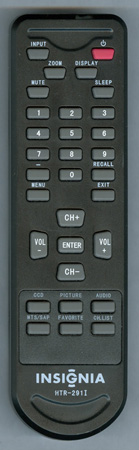 INSIGNIA TV-5620-87 HTR291I BLACK Genuine OEM original Remote