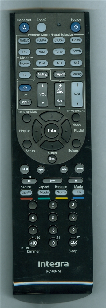 INTEGRA 24140804 RC-804M Refurbished Genuine OEM Original Remote