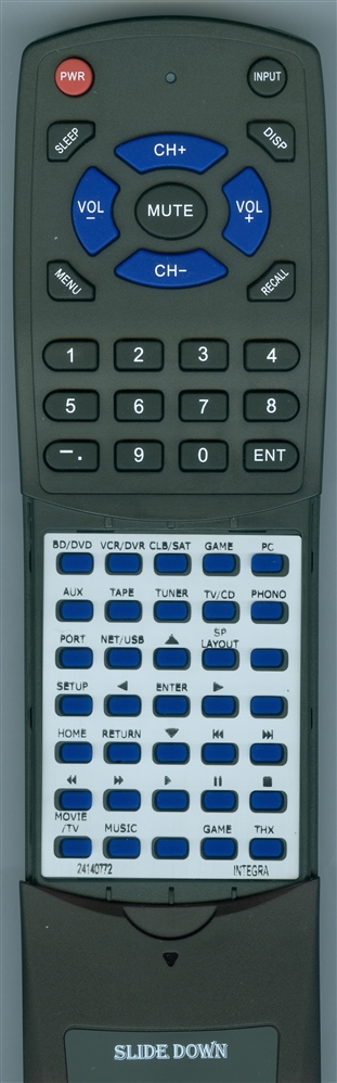 INTEGRA 24140772 RC772M replacement Redi Remote