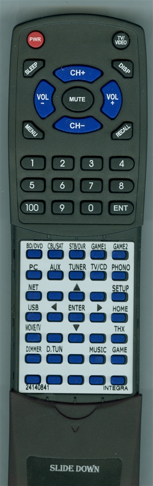 INTEGRA 24140841 RC-841M replacement Redi Remote