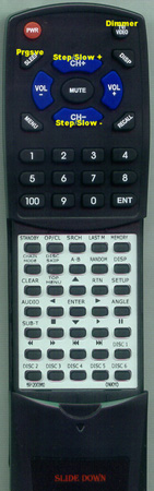 INTEGRA 8912-0037-0 RC543DV replacement Redi Remote