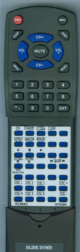 INTEGRA RC-553C replacement Redi Remote