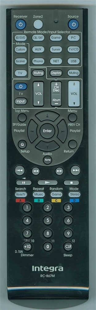 INTEGRA 24140867 RC-867M Genuine OEM original Remote