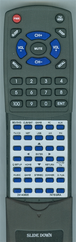 INTEGRA 24140835 RC-835M replacement Redi Remote