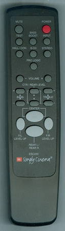 JBL 8900-2040-0 ESC230 Genuine OEM original Remote
