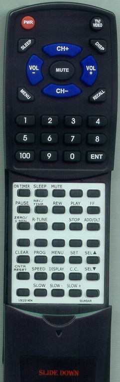 JC PENNEY VSQS1423 replacement Redi Remote