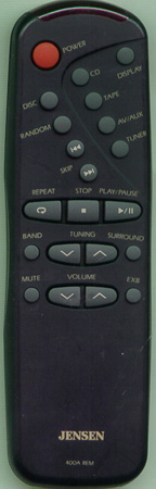 JENSEN JMX400 400AREM Genuine  OEM original Remote