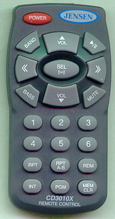 JENSEN VG70A0 CD3010X Genuine  OEM original Remote