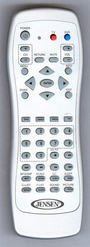 JENSEN PSVCJE1909 Genuine OEM original Remote