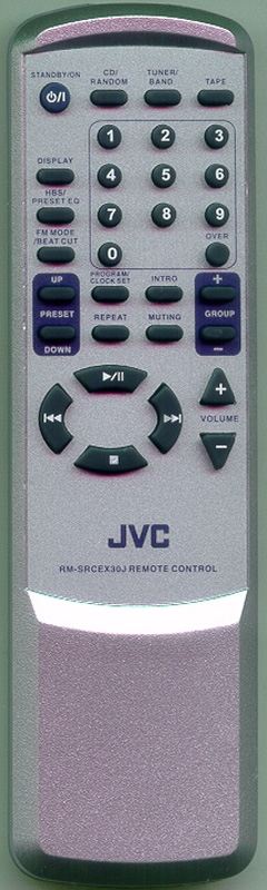 JVC B-RE-JVC RMSRCEX30J Refurbished OEM Remote