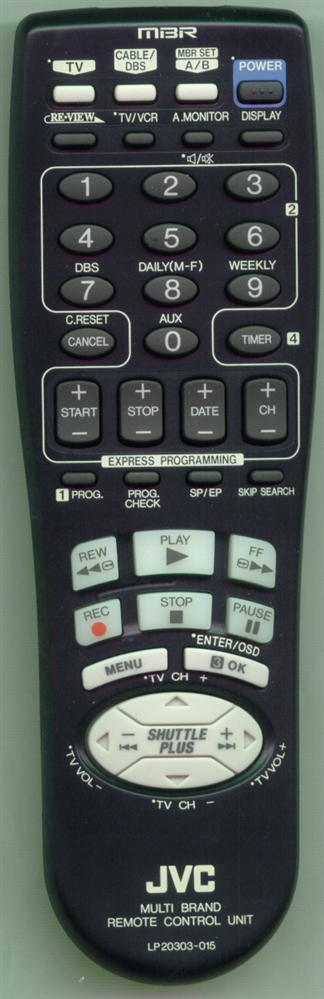 JVC LP20303-015A Refurbished Genuine OEM Original Remote