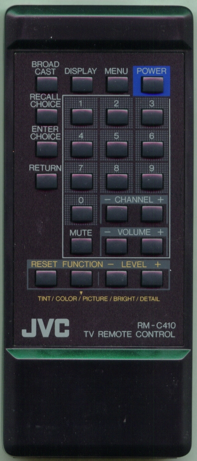 JVC RM-C410-KD-T RMC410 Refurbished Genuine OEM Original Remote