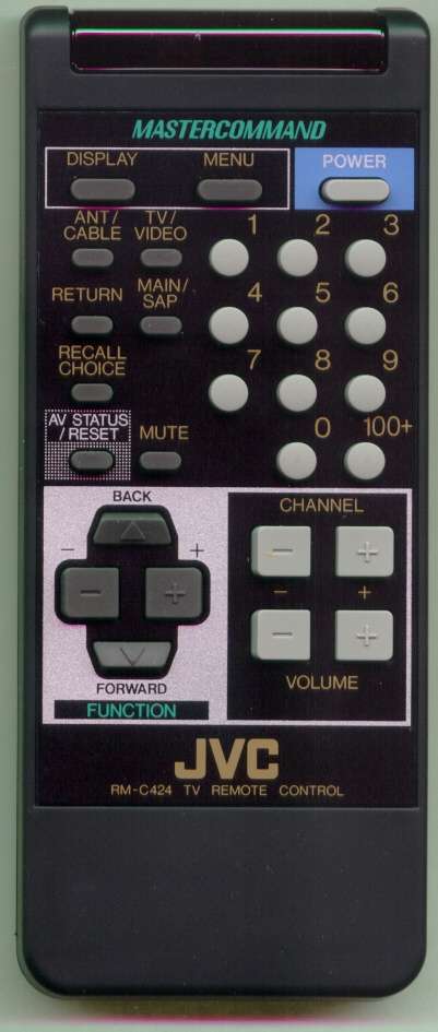 JVC RM-C424-KD1-H RMC424 Refurbished Genuine OEM Original Remote