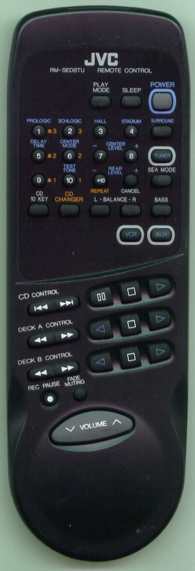 JVC RM-SED8TU RMSED8TU Refurbished Genuine OEM Original Remote