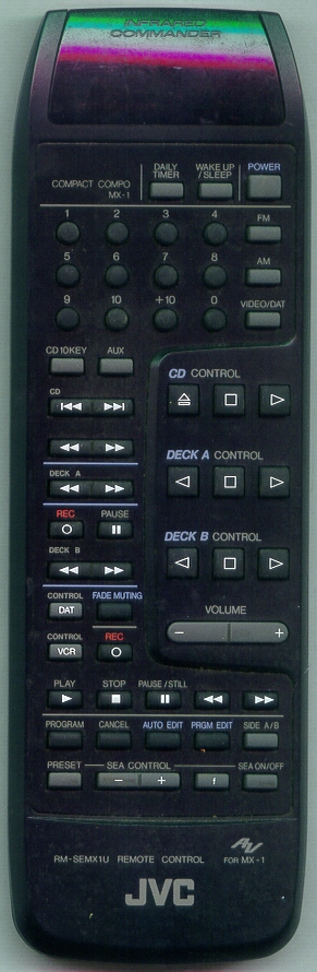 JVC RM-SEMX1 RMSEMX1 Refurbished Genuine OEM Original Remote