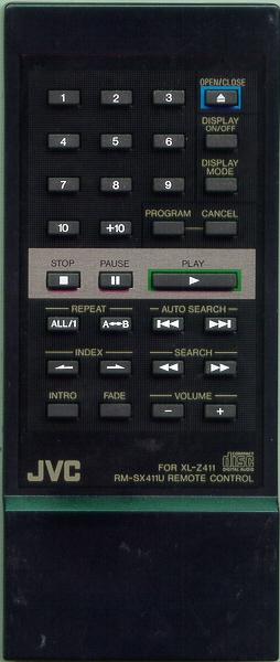 JVC RM-SX411U RMSX411U Refurbished Genuine OEM Original Remote