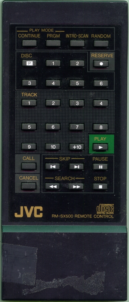 JVC RM-SX500 RMSX500 Refurbished Genuine OEM Original Remote