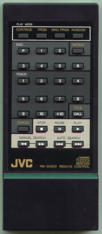 JVC RM-SX600U RMSX600 Refurbished Genuine OEM Original Remote
