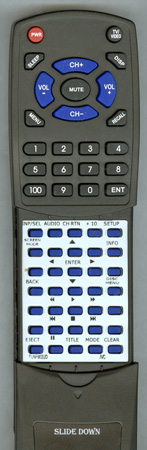 JVC FU-NF902UD RM-C2152 Custom Built Redi Remote