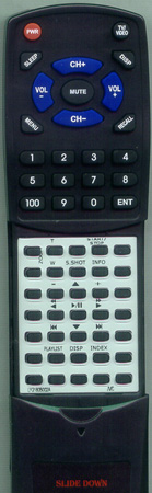 JVC LY21805-002A RMV751U replacement Redi Remote