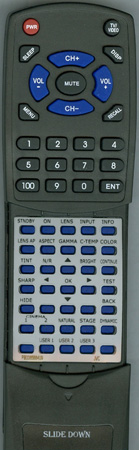 JVC PB0065641U9 RMMH2GB replacement Redi Remote