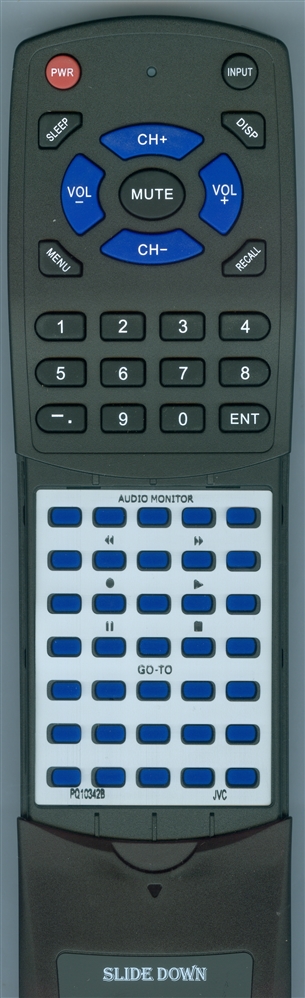 JVC PQ10342B PQ10342B replacement Redi Remote