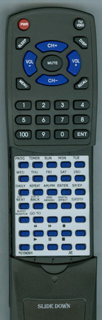 JVC PQ10342W-5 PQ10342W5 replacement Redi Remote