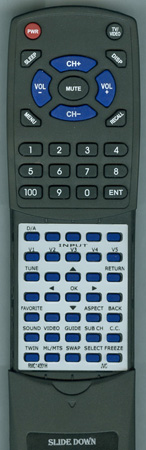 JVC RM-C1400-1H RMC1400 Custom Built Redi Remote