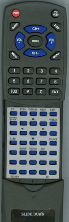 JVC RM-C145-1H RMC145 replacement Redi Remote