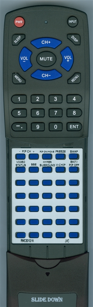 JVC RM-C301G-1A RM-C301G replacement Redi Remote