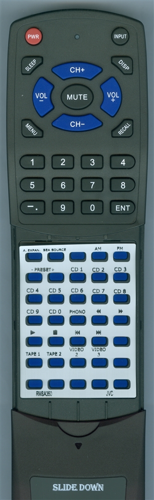 JVC RM-SA350 RMSA350 replacement Redi Remote