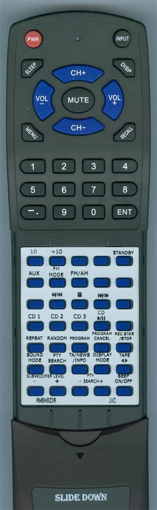 JVC RM-SHXZ3R RMSHXZ3R replacement Redi Remote