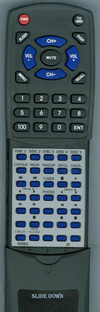 JVC RM-SME5U RMSME5U replacement Redi Remote