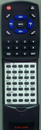 JVC RM-SR207U RMSR207U replacement Redi Remote