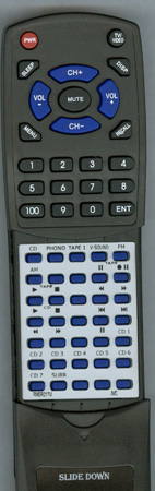 JVC RM-SR217U RMSR217U replacement Redi Remote