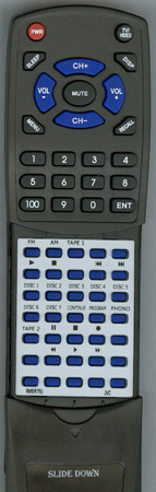 JVC RM-SR75U RMSR75U replacement Redi Remote