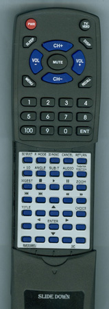 JVC RM-SXVM50J RMSXVM50J Custom Built Redi Remote