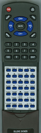 JVC RM-SXVM555J RMSXVM555J replacement Redi Remote
