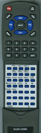 JVC VGR0042-001 RM-RXC1001 Custom Built Redi Remote