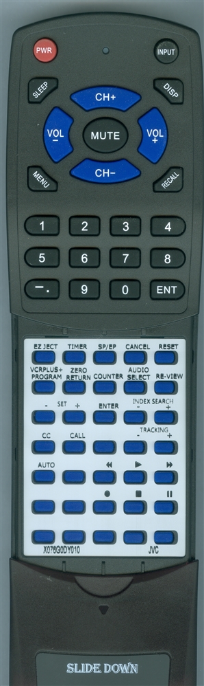 JVC X-076G0DY010 RMC393G replacement Redi Remote