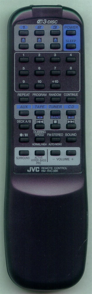 JVC VGR0045-101 RMRXC3BK Refurbished Genuine OEM Original Remote