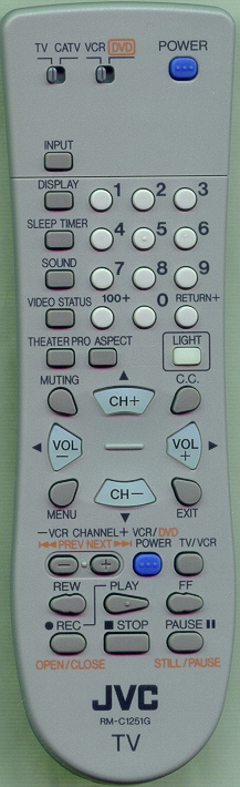 JVC RM-C1251G-1H RM-C1251G Refurbished Genuine OEM Original Remote