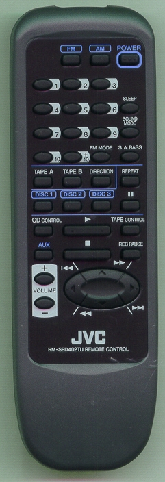 JVC RM-SED402TU Refurbished Genuine OEM Original Remote