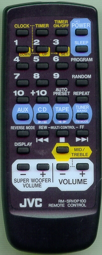 JVC RM-SRVDP100 Refurbished Genuine OEM Original Remote