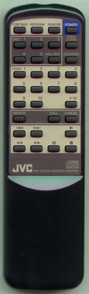 JVC RM-SX254U RMSX254U Refurbished Genuine OEM Original Remote