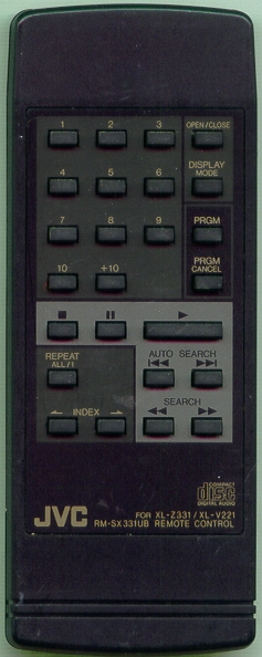 JVC RM-SX331UB Refurbished Genuine OEM Original Remote