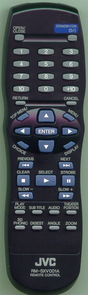 JVC RM-SXV001A Refurbished Genuine OEM Original Remote