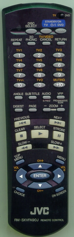 JVC RM-SXVFA90J RMSXVFA90J Refurbished Genuine OEM Original Remote